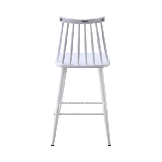 BAR STOOL MEDIUM HEIGHT VANESSA HM9300.11 POLYPROPYLENE & METAL-WHITE 45,5x46x97Hcm.