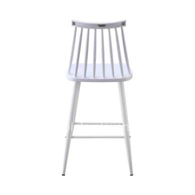 BAR STOOL MEDIUM HEIGHT VANESSA HM9300.11 POLYPROPYLENE & METAL-WHITE 45,5x46x97Hcm.