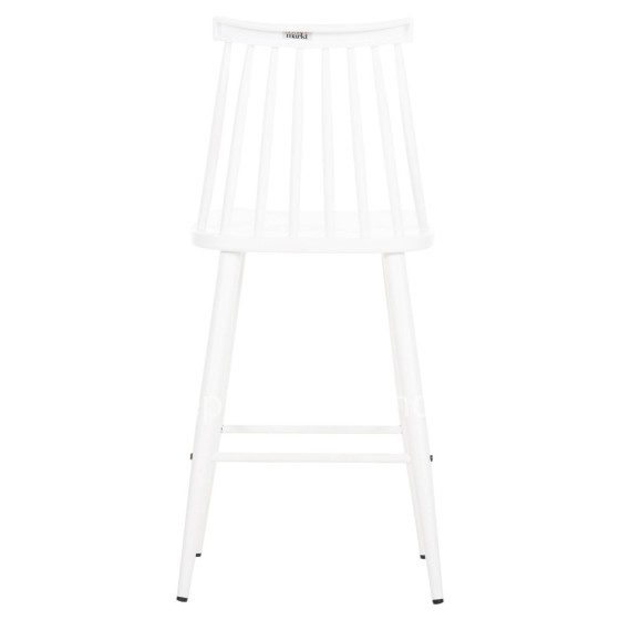 BAR STOOL MEDIUM HEIGHT VANESSA HM9300.11 POLYPROPYLENE & METAL-WHITE 45,5x46x97Hcm.