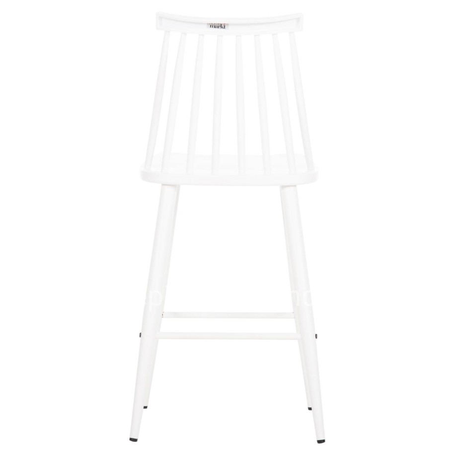 BAR STOOL MEDIUM HEIGHT VANESSA HM9300.11 POLYPROPYLENE & METAL-WHITE 45,5x46x97Hcm.