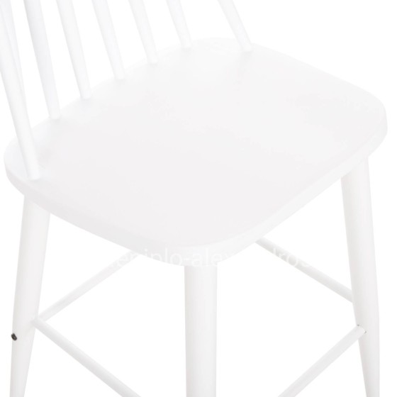 BAR STOOL MEDIUM HEIGHT VANESSA HM9300.11 POLYPROPYLENE & METAL-WHITE 45,5x46x97Hcm.