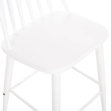 BAR STOOL MEDIUM HEIGHT VANESSA HM9300.11 POLYPROPYLENE & METAL-WHITE 45,5x46x97Hcm.