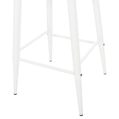 BAR STOOL MEDIUM HEIGHT VANESSA HM9300.11 POLYPROPYLENE & METAL-WHITE 45,5x46x97Hcm.
