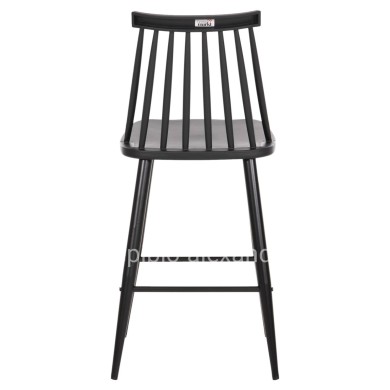 BAR STOOL MEDIUM HEIGHT VANESSA HM9300.12 POLYPROPYLENE & METAL-BLACK 45,5x46x97Hcm.