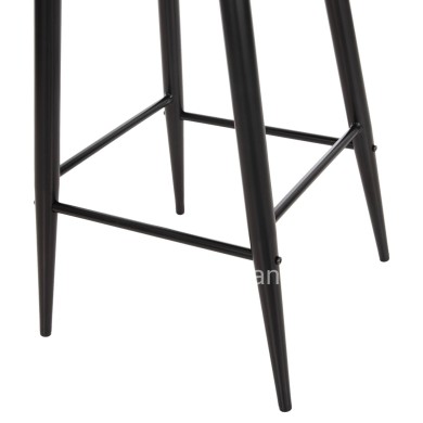 BAR STOOL MEDIUM HEIGHT VANESSA HM9300.12 POLYPROPYLENE & METAL-BLACK 45,5x46x97Hcm.