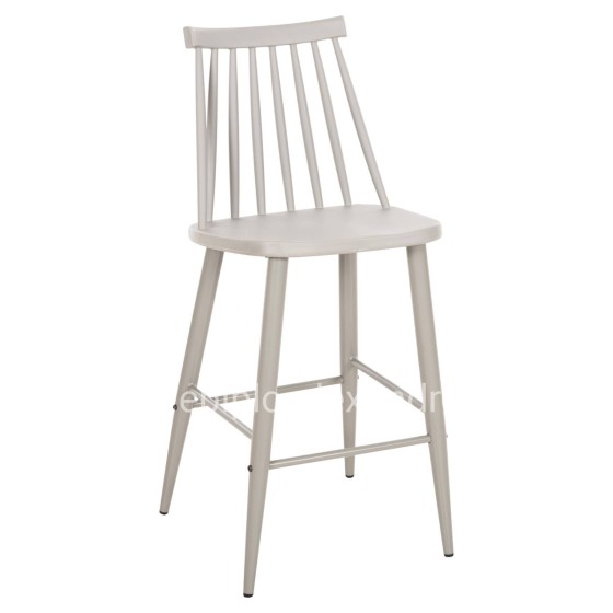 BAR STOOL MEDIUM HEIGHT VANESSA HM9300.20 POLYPROPYLENE & METAL-GREY 45,5x46x97Hcm.