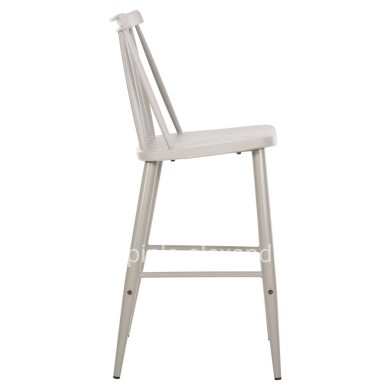 BAR STOOL MEDIUM HEIGHT VANESSA HM9300.20 POLYPROPYLENE & METAL-GREY 45,5x46x97Hcm.