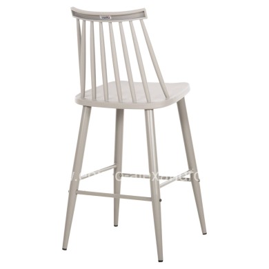 BAR STOOL MEDIUM HEIGHT VANESSA HM9300.20 POLYPROPYLENE & METAL-GREY 45,5x46x97Hcm.