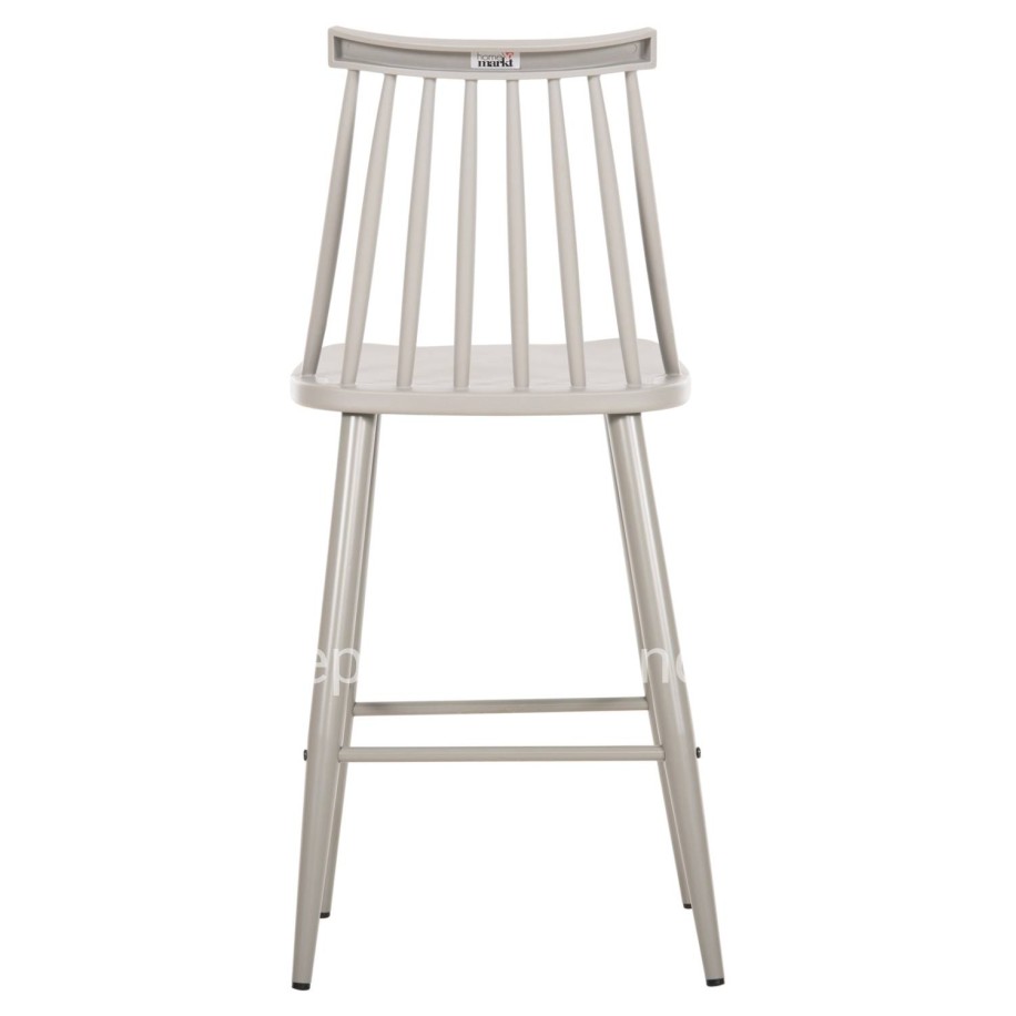 BAR STOOL MEDIUM HEIGHT VANESSA HM9300.20 POLYPROPYLENE & METAL-GREY 45,5x46x97Hcm.
