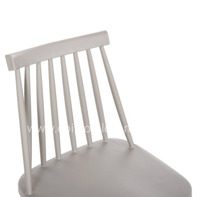 BAR STOOL MEDIUM HEIGHT VANESSA HM9300.20 POLYPROPYLENE & METAL-GREY 45,5x46x97Hcm.