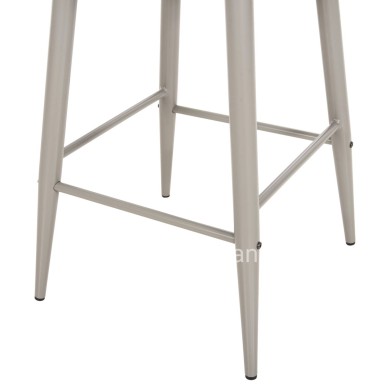 BAR STOOL MEDIUM HEIGHT VANESSA HM9300.20 POLYPROPYLENE & METAL-GREY 45,5x46x97Hcm.