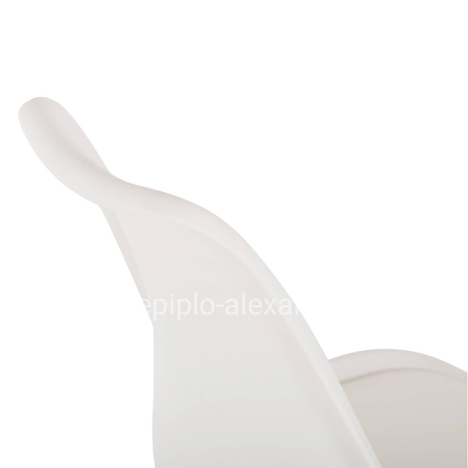 BAR STOOL VEGAS HM8000.21 MEDIUM HEIGHT WHITE POLYPROPYLENE NATURAL BEECH WOOD 47x58x100Hcm.