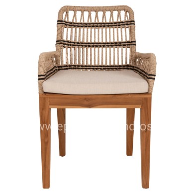 ΠΟΛΥΘΡΟΝΑ STARDOM HM9760.02 ΞΥΛΟ ΤΕΑΚ ΚΑΙ ΣΧΟΙΝΙ ΦΥΣΙΚΟ ΜΕ ΑΝΘΡΑΚΙ 57x65x83Yεκ.