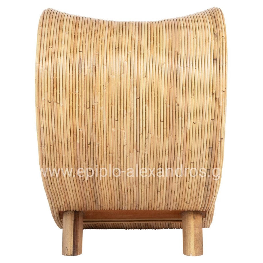 ΠΟΛΥΘΡΟΝΑ CURVY LOUNGE HM9645.01 ΑΠΟ RATTAN ΣΕ ΦΥΣΙΚΗ ΑΠΟΧΡΩΣΗ 63x128x97Y εκ.